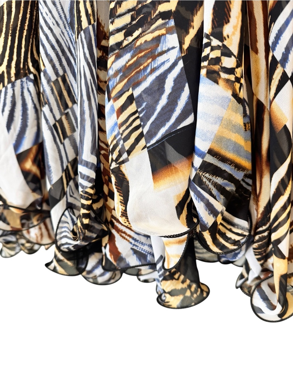 Black & Animal Print Custom Maxi Dress - Picture 6 of 16